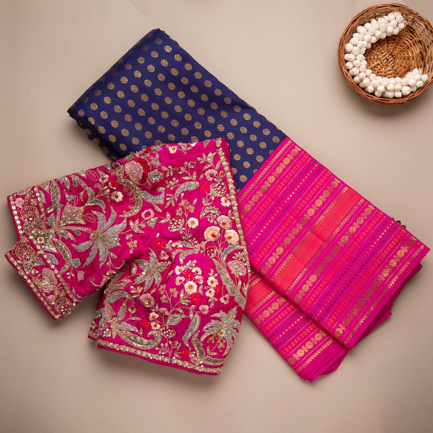 Quintessential Blue Soft Banarasi Silk Saree With Nemesis Blouse